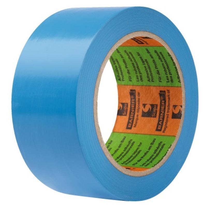 Adhésif de protection longue durée vinyle plastifié 6097,support fragile coloris bleu, largeur 50 mm, longueur 33 m_0