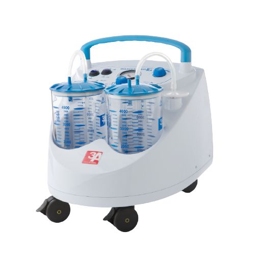 Aspirateur de mucosité - medgrant - équipé de 4 roues antistatiques avec 2 freins_0