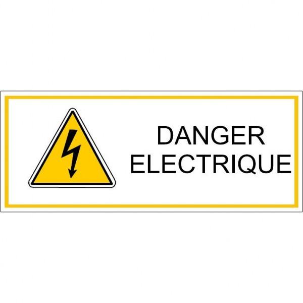 AUTOCOLLANT DANGER ÉLECTRIQUE