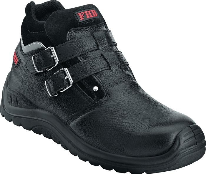 Botte de sécurité NORBERT taille 39 noir S3 HRO EN ISO 20345 cuir de vache FHB_0