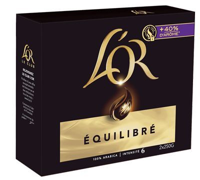 Café moulu équilibré 2x250g - L'OR - vendu par palette_0