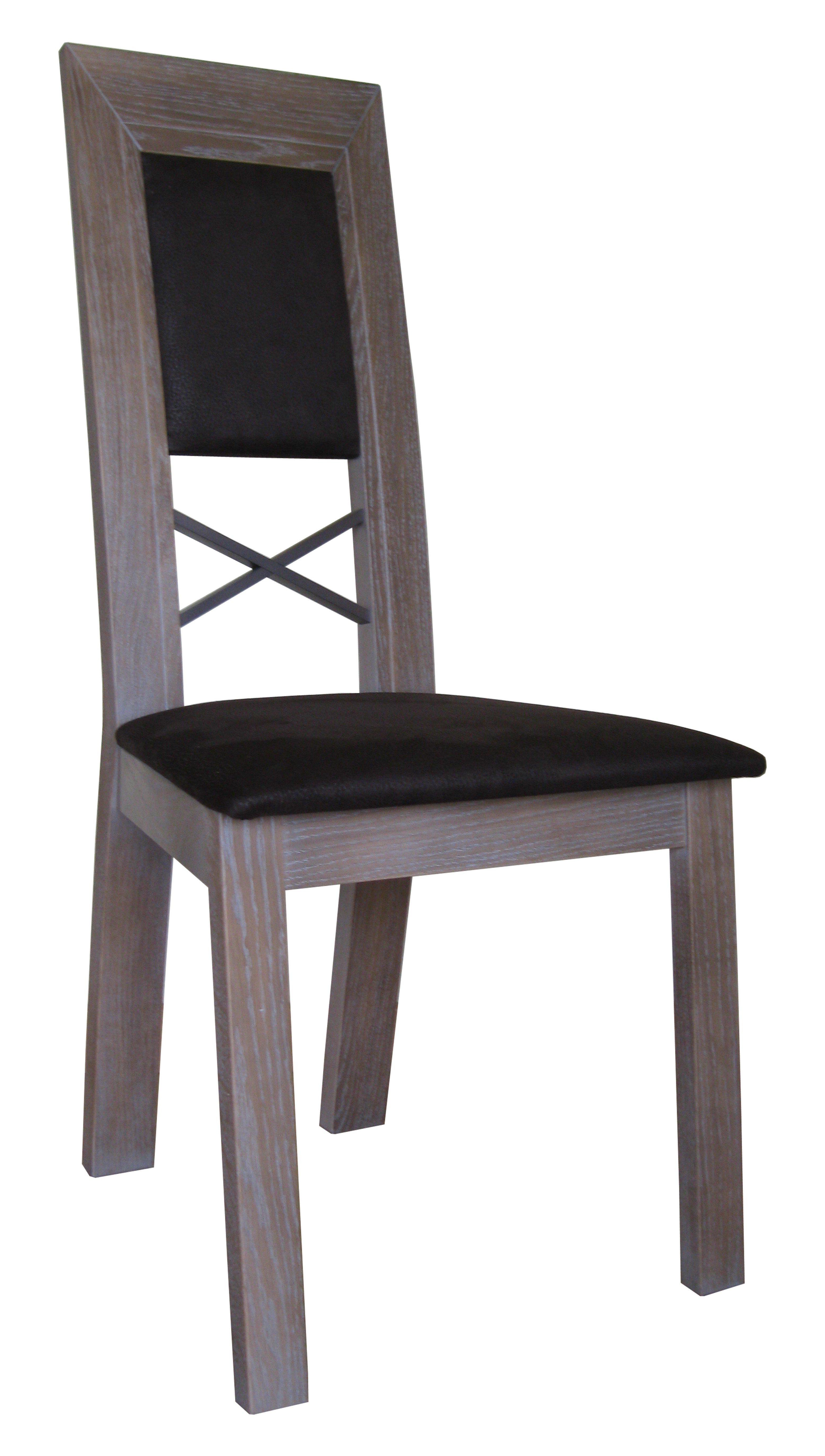 Chaise Cottage en bois massif - fabrication française - chêne avec finitions et revêtements variés_0