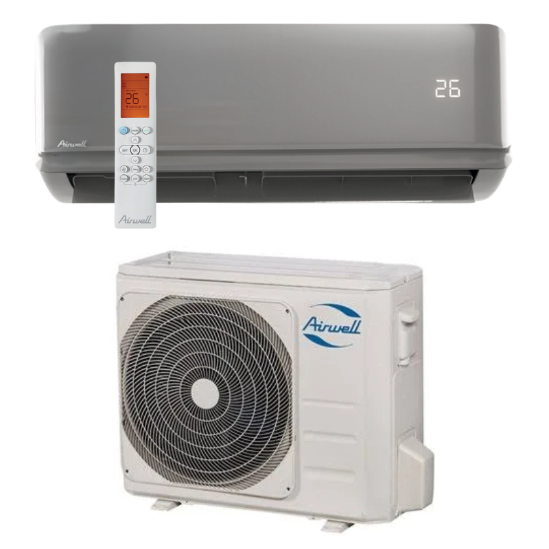 Ensemble Climatisation avec Unité extérieure YDAB et Unité intérieure Murale HDMB Harmonia Gris 7 kW - Airwell - AIRHARMONIA7KG_0