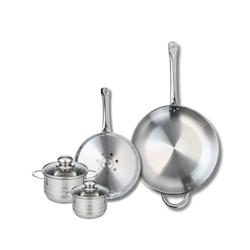Ensemble de 2 Poêles de cuisson 24 et 32 cm et 2 faitouts 12 et 14 cm Elo Profi Brillant - gris 3176239987881_0