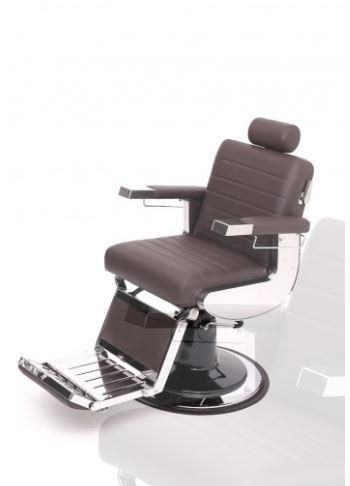 Fauteuil de coiffure HERO - dossier inclinable, repose-pieds ajustable, structure bois hêtre, revêtement au choix_0