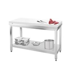 GGM Gastro Table inox de découpe avec plan blanc - Profondeur 600 mm | Ggm - ATK106_FKPGT106 - blanc 4063326376040_0