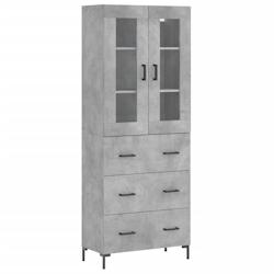 Helloshop26 - Buffet bahut commode armoire meuble de rangement organisateur cuisine salle de séjour salon haut 69,5 x 34 x 180 cm 02_0034631 - 300021_0