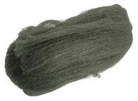 Laine d'acier - 200 g - grain moyen - pour abrasifs de ponçage_0