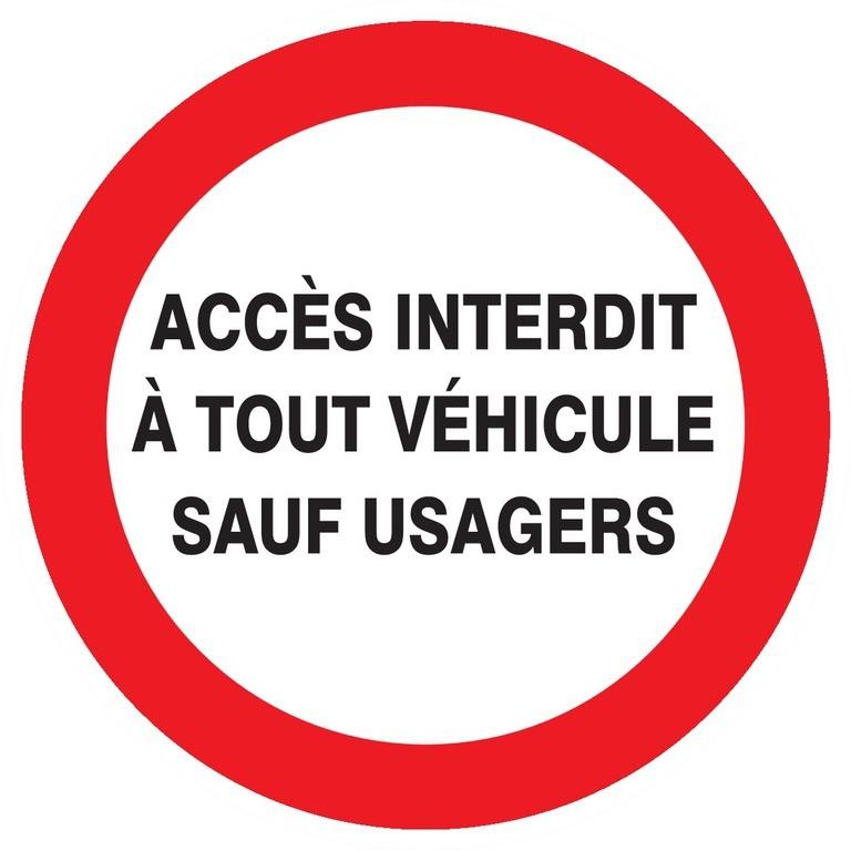 Panneaux rigides ronds 420 mm interdictions obligations - PNRPSC-TL05/AISU_0