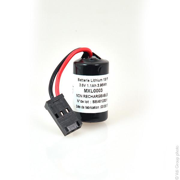 Pile lithium SL-750 1/2AA 3.6V 1.1Ah - Connecteur Berg bleu - Compatible Siemens_0