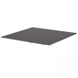 Oviala Business Plateau de table stratifié  60x60 cm ardoise gris foncé - Oviala - gris métal 107233_0