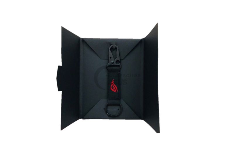 Pochette de clés transportable - accessoires ASUS ROG - polyester et métal - 13x3x0.3 cm - 17g_0