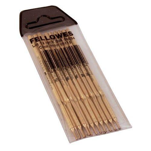 Recharges Stylo Sur Socle Fellowes - Lot De 12, Pointe Bleue - Pour Comptoirs, Lieux Publics