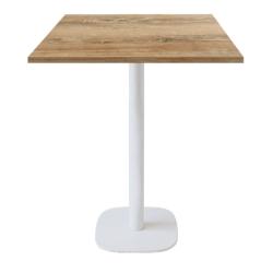 Restootab - Mange-debout 70x70cm - modèle Round banc chene slovene - marron TB-ROUFF1-7070M-CH.SLO_0