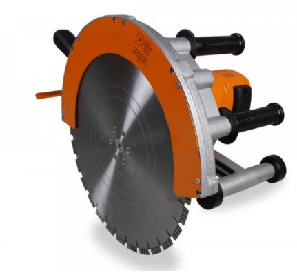 Scie circulaire manuelle électrique puissante de 3 kW avec disque Ø 400 mm pour le bâtiment - GÖLZ - HE 160_0