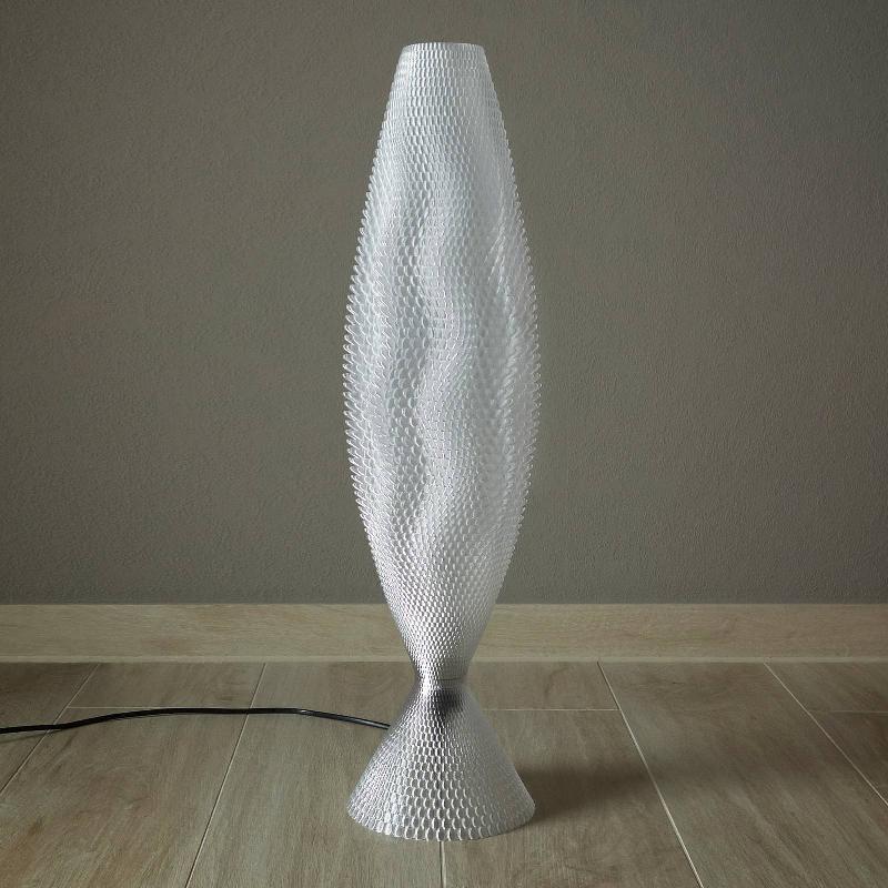 TAGWERK LAMPE À POSER KORAL EN BIOMATÉRIAU, VERRE TRANSPARENT 65 CM