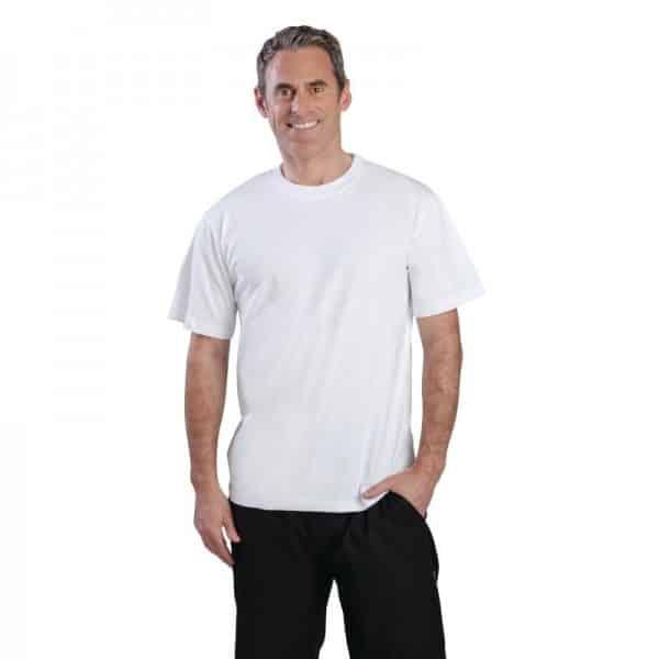 Tee-shirt mixte blanc 100% coton (Taille: XL (122-127cm))_0
