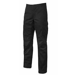 U-Power - Pantalon de travail noir Stretch et Slim OCEAN Noir Taille L - L noir 8033546381724_0