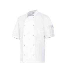 Veste de cuisine manches courtes avec boutons pression VELILLA blanc T.62 Velilla - 62 blanc polyester 8435011421094_0