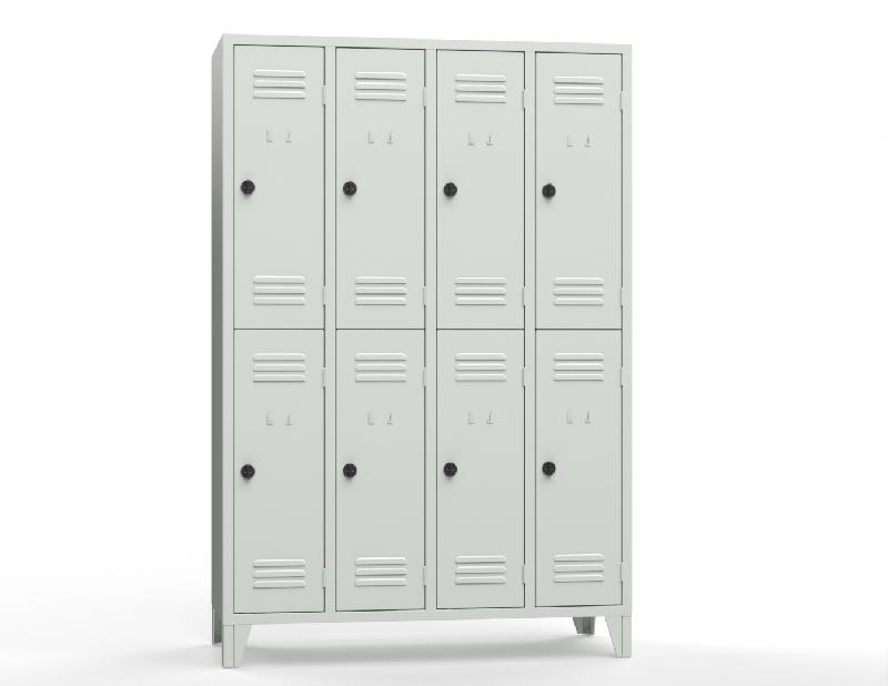 Vestiaire Parma multicases 4 colonnes / gris_0