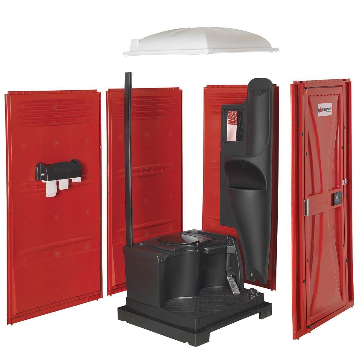 WC autonome Top San No Touch - Cabine en location - Sebach, chasse à pied, 220 litres_0