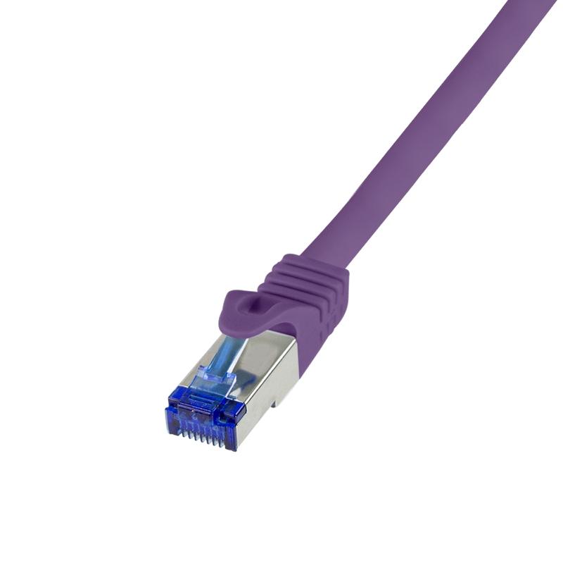 LOGILINK C6A039S CÂBLE DE RÉSEAU VIOLET 1 M CAT6A S/FTP (S-STP)_0