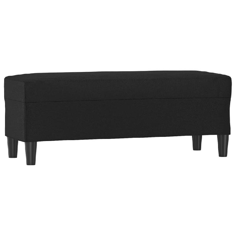 BANC BANQUETTE 100 X 35 X 41 CM SYNTHÉTIQUE NOIR 02_0010475_0