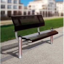 Banc public Mercure - acier galvanisé et aluminium - 1500 mm - protection anticorrosion_0