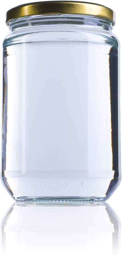 Bocal en verre cylindrique 750ml - Twist Off TO 82 - Verre blanc - Code commande 008082-5_0