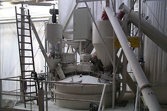 Centrale à béton pour le stockage et la production de béton de polystyrène - Kniele_0