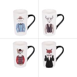 Coffret de mug Dapper 50 cl -  Décoré Rond Porcelaine Table Passion 13x8.5 cm - multicolore porcelaine 3106232313301_0