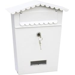 EDM Boîte aux lettres en acier Modèle House Blanc - 8425998858020_0