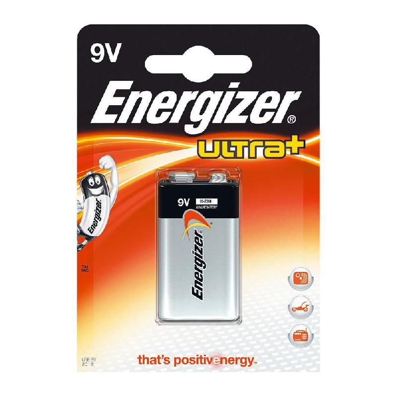 ENERGIZER PILE ALCALINE ULTRA +  - LR61 - 9V