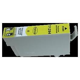 Epson Stylus SX420W/425W/525WD/620FW - Cartouche d'encre compatible écologique jaune (C13T129440) 11,5ml - Puce 081294Y_0