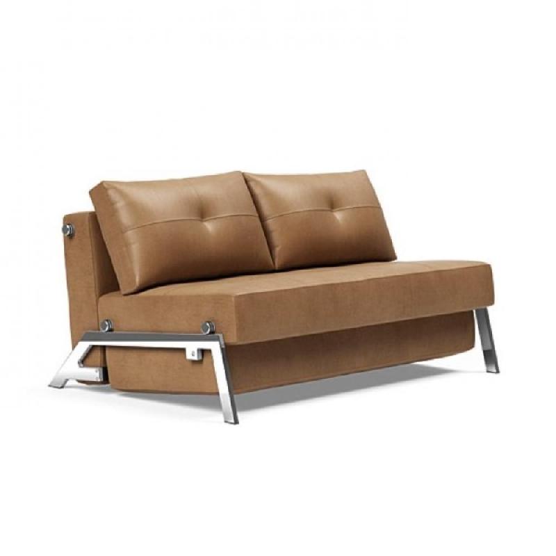 INNOVATION LIVING  CANAPÉ DESIGN CUBED 02 CHROME CONVERTIBLE 200*140 CM COLORIS FAUNAL BROWN_0