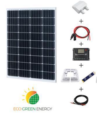 Kit solaire 110w 12v van / camping-car / bateau_0