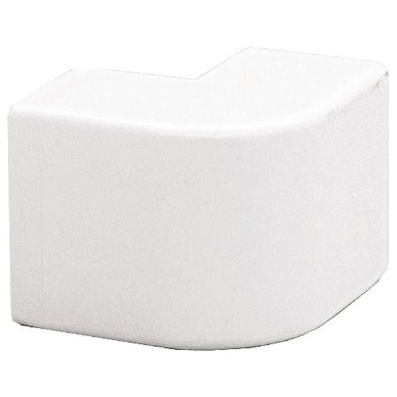 Lot de 4 angles extérieurs blancs pour moulure - h. 2.3 x p. 1.1 cm - Accessoires de finition pour goulotte_0