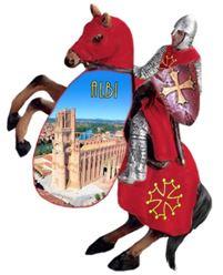 Magnet personnalisé chevalier sur son cheval_0