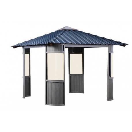 OPEN AIR - Gazebo pour spa en aluminium ou bois - Dimensions 288 x 288 cm_0