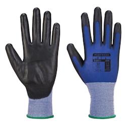 Portwest - Gants manutention ultras fins enduit PU lisse SENTI FLEX Bleu / Noir Taille 11 - bleu 5036146008827_0