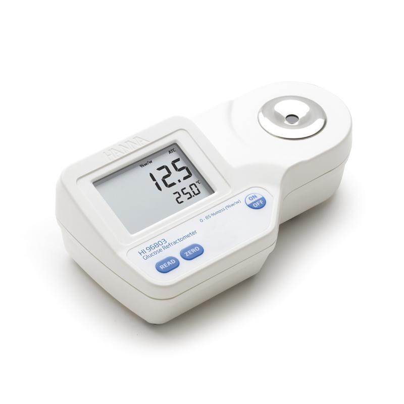 Réfractomètre numérique portatif étanche - glucose 0,0 à 85,0 % en poids - HI96803_0
