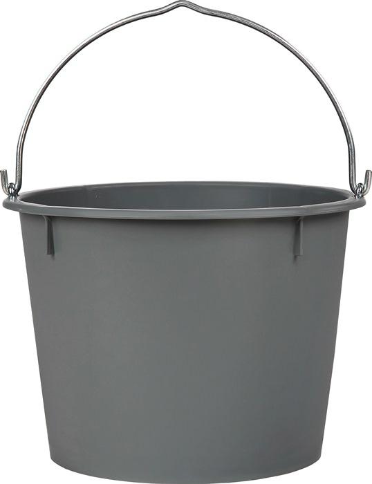 Seau de chantier 20 L gris LDPE_0