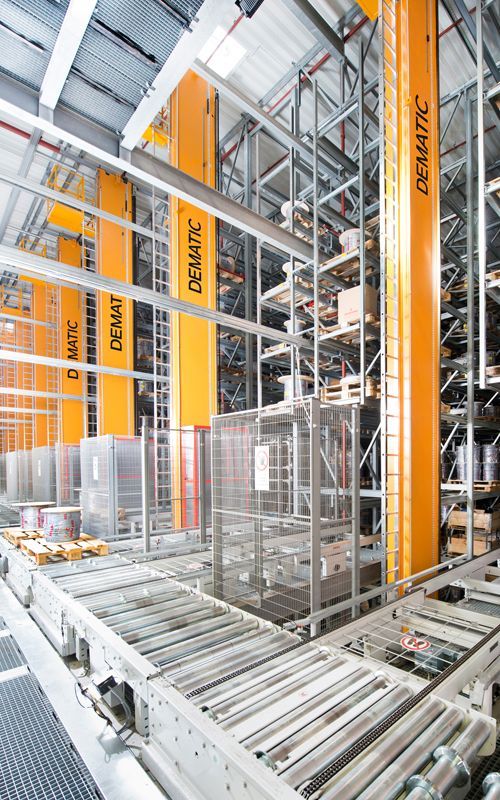 Systèmes AS/RS Dematic N.V. - Stockage automatisé pour charges jusqu'à 1 800 kg - Haute densité et efficacité_0