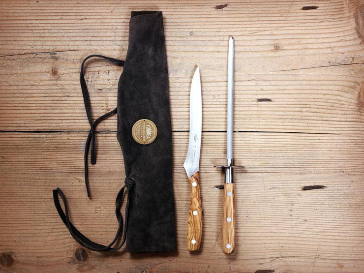 Trousse 2 couteaux - Consigli for TOMAGA - coffret haut de gamme avec fusil à aiguiser et couteau à découpe_0