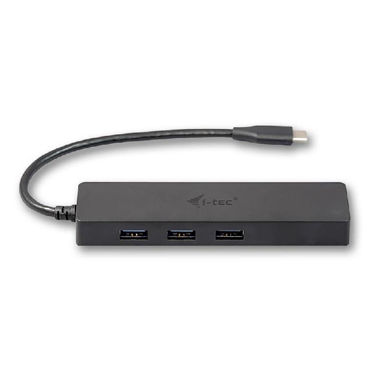 I-TEC HUB USB C SLIM 3 PORTS AVEC ADAPTATEUR ÉTHERNET GIGABIT IDÉAL PO_0