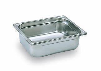 BAC GASTRO INOX GN 1/2 H.65 MM PLEIN SANS ANSES