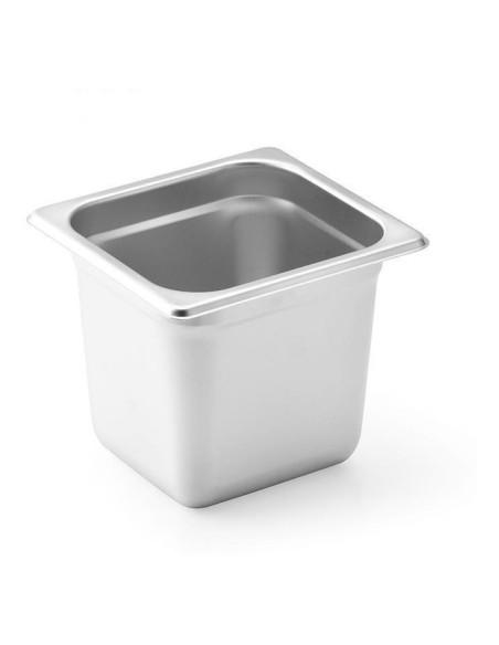 Bac gastronome inox GN 1/6 - Référence B16150 - 1,7 litres - Profondeur 150 mm - Fabrication italienne_0