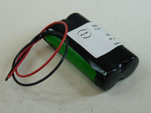 Batterie industrielle Li-Ion 2x 14500 2S1P ST1 - 7.2V 680mAh F150 - Marque NX_0