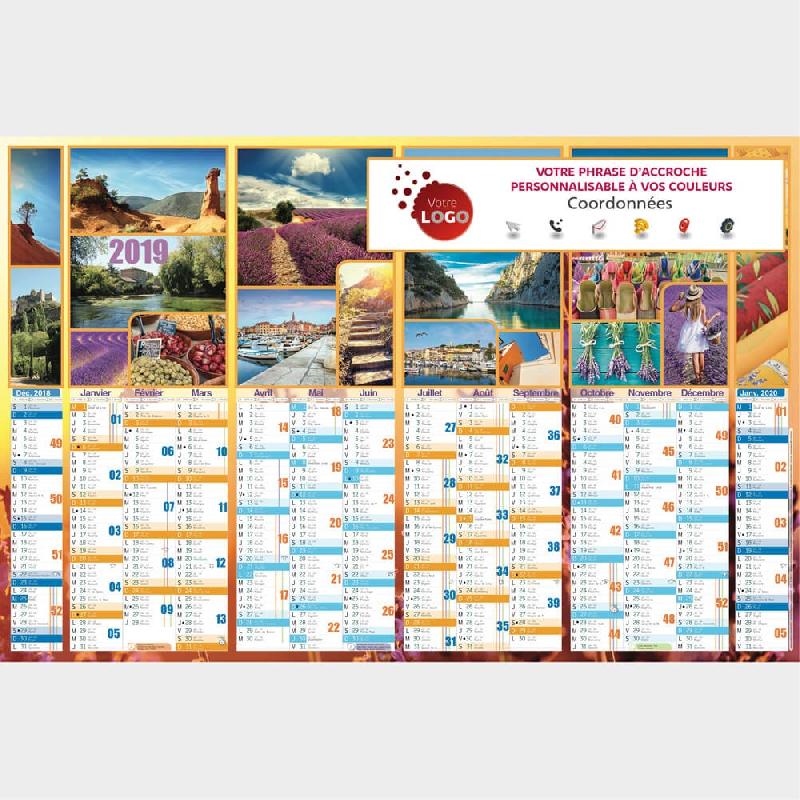 Calendrier publicitaire provence - bancaire - personnalise - remborde_0