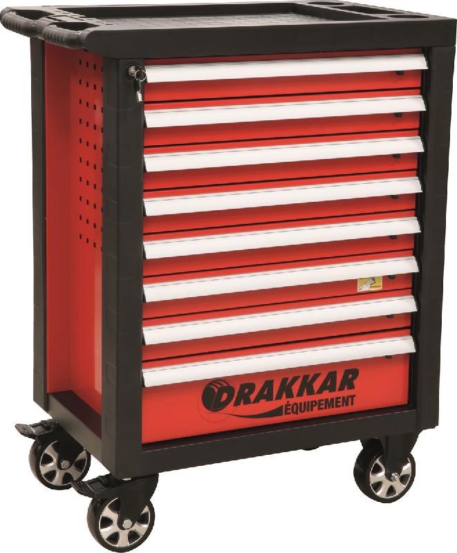 DRAKKAR TOOLS - Servante d'atelier 8 tiroirs avec 249 outils - Ref. 25088_0